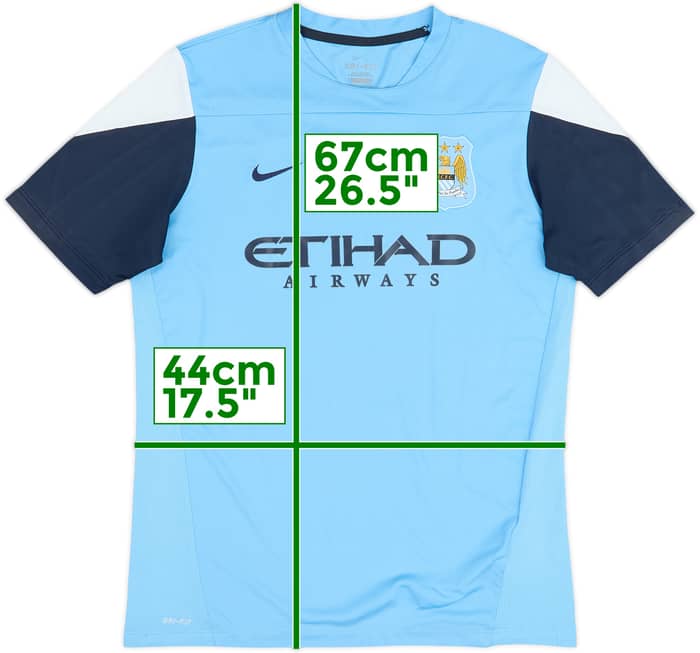 2013-14 Manchester City Nike Training Shirt - 7/10 - (XL.Boys)