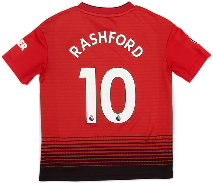 2019-20 Manchester United Home Shirt Rashford #10 - 9/10 - (S.Boys)
