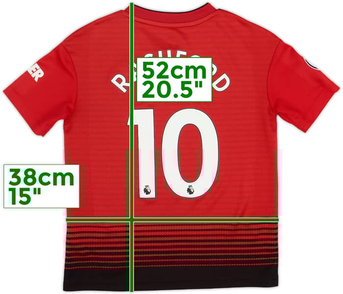 2019-20 Manchester United Home Shirt Rashford #10 - 9/10 - (S.Boys)