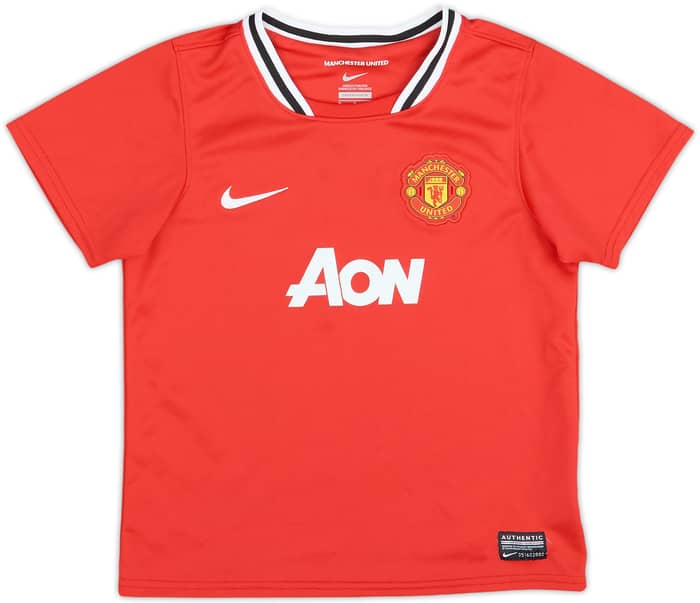 2011-12 Manchester United Home Shirt - 10/10 - (3-4 Years)