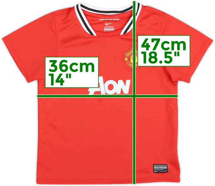 2011-12 Manchester United Home Shirt - 10/10 - (3-4 Years)