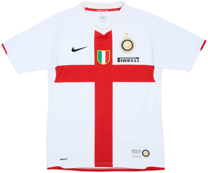 2007-08 Inter Milan Centenary Away Shirt Adriano #10 - 9/10 - (XL.Boys)