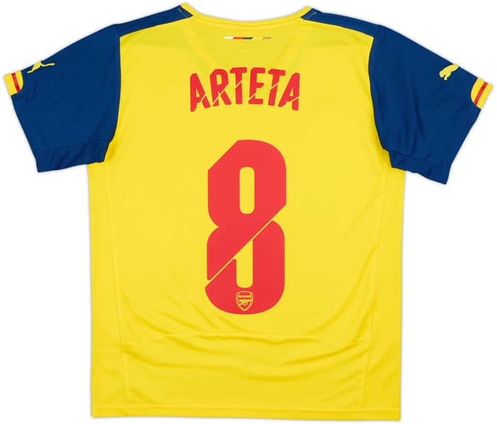 2014-15 Arsenal Away Shirt Arteta #8 - 10/10 - (L.Boys)