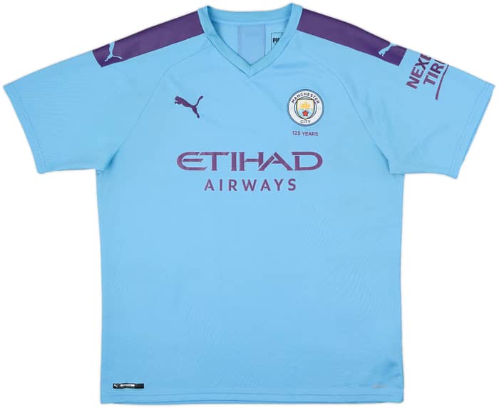 2019-20 Manchester City Camiseta Local Kun Aguero #10 - 9/10 - (XL)