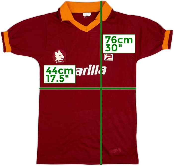 1982-83 Roma Match Issue Home Shirt #5