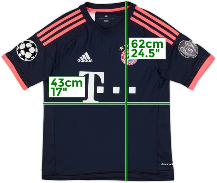 2015-16 Bayern Munich Third Shirt Lewandowski #9 - 4/10 - (L.Boys)