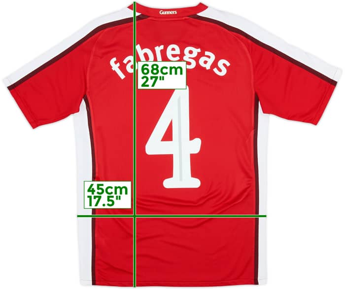 2008-10 Arsenal Home Shirt Fabregas #4 - 9/10 - (XL.Boys)