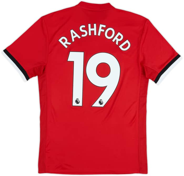 2017-18 Manchester United Home Shirt Rashford #19 (S)