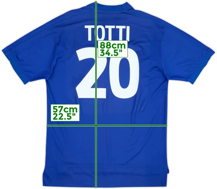 1998-99 Italia Camiseta Local Totti #20 - 6/10 - (XL)