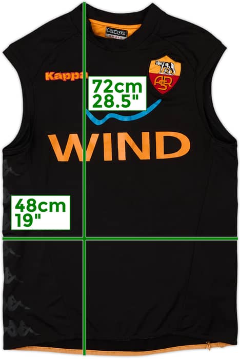 2008-09 Roma Kappa Training Vest - 8/10 - (S)
