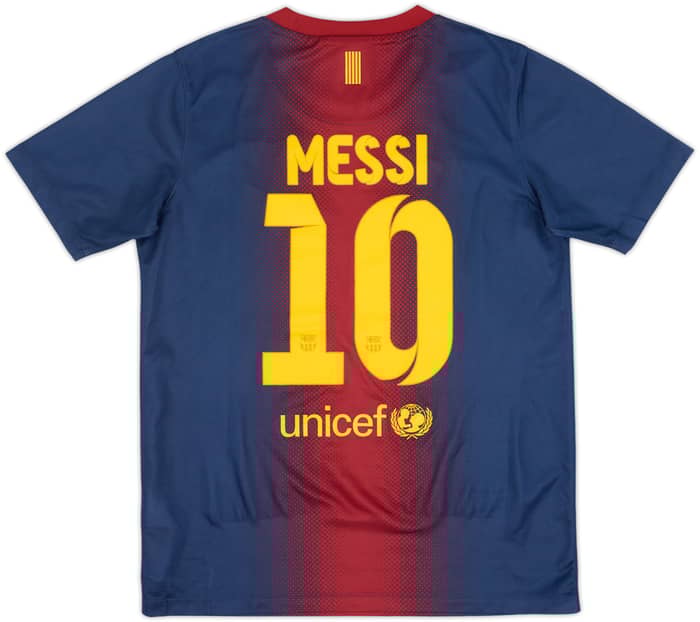 2012-13 Barcelona Basic Home Shirt Messi #10 - 8/10 - (L.Boys)