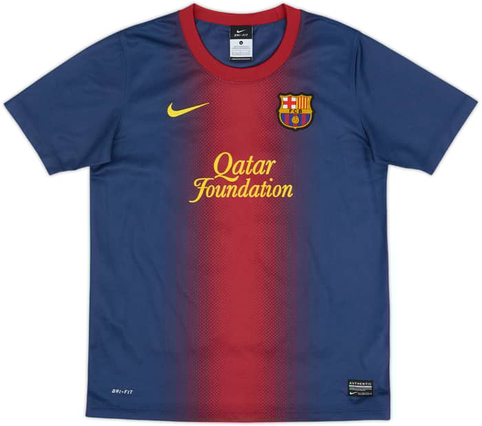 2012-13 Barcelona Basic Home Shirt Messi #10 - 8/10 - (L.Boys)