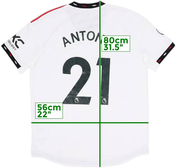 2022-23 Manchester United Authentic Away Shirt Antony #21 - 8/10 - (L)