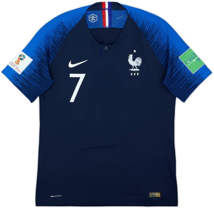 2018 France Authentic Home Shirt Griezmann #7 - 6/10 - (M)