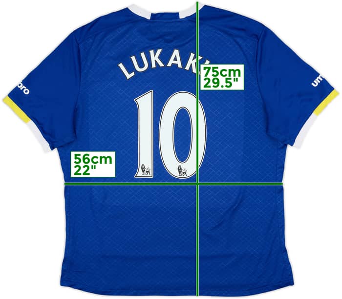 2016-17 Everton Home Shirt Lukaku #10 - 8/10 - (XXL)