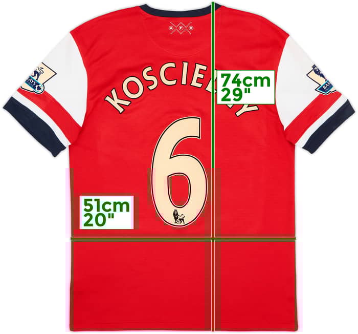 Camiseta de local del Arsenal 2012-14 Koscielny #6 - 6/10 - (M)