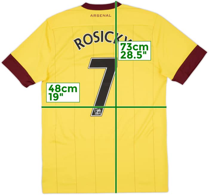 2010-13 Arsenal Away Shirt Rosicky #7 - 10/10 - (S)