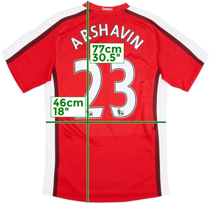 2008-10 Arsenal Home Shirt Arshavin #23 - 9/10 - (S)