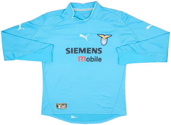 2002-03 Lazio Home L/S Shirt Corradi #8 - 6/10 - (L)