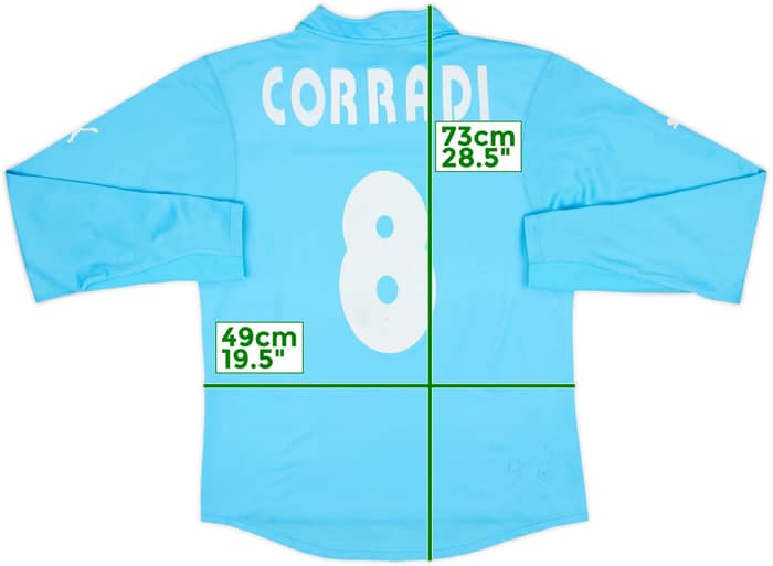 2002-03 Lazio Home L/S Shirt Corradi #8 - 6/10 - (L)