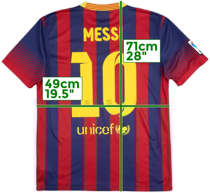 2013-14 Barcelona Camiseta Local Messi #10 - 6/10 - (M)