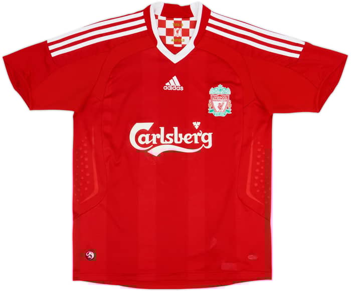 2008-10 Liverpool Camiseta Local Gerrard #8 - 6/10 - (XL.Boys)