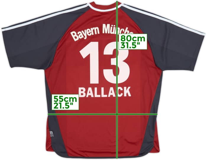2002-03 Bayern Munich Home Shirt Ballack #13 - 4/10 - (L)