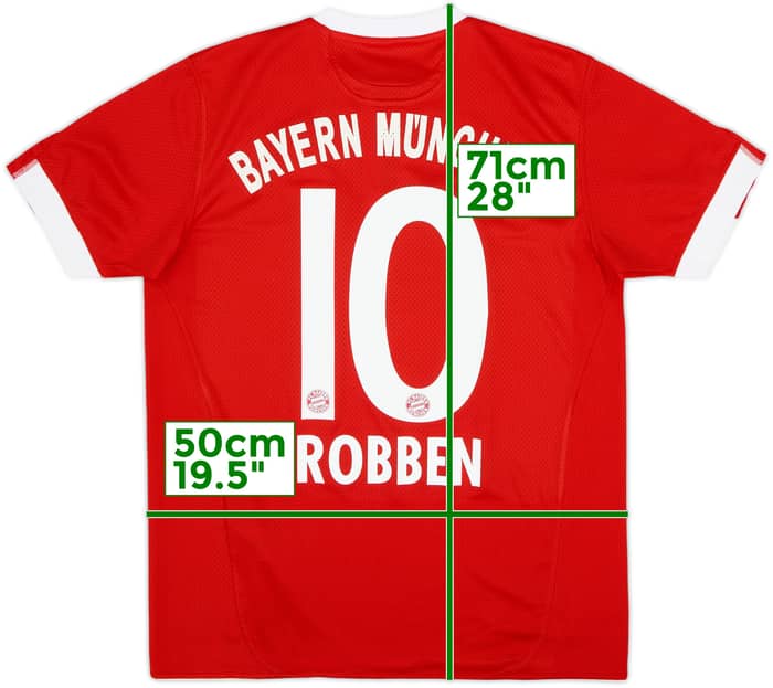 2009-10 Bayern Munich Home Shirt Robben #10 - 6/10 - (XL.Boys)