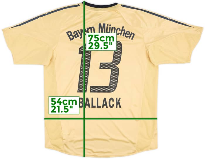 2004-05 Bayern Munich Away Shirt Ballack #13 - 6/10 - (M)