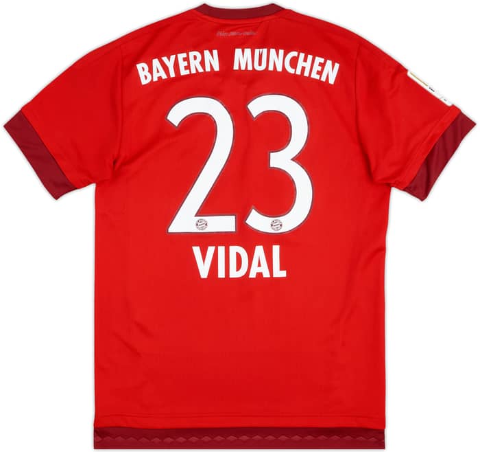 2015-16 Bayern Munich Home Shirt Vidal #23 - 6/10 - (S)