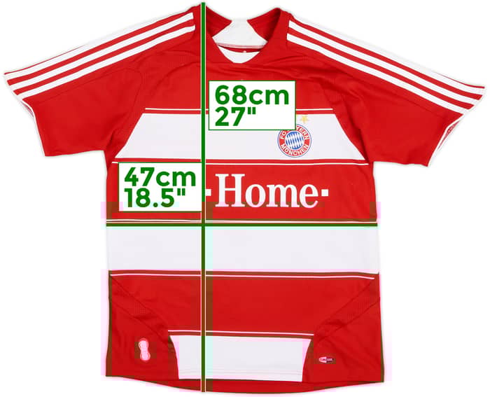 2007-08 Bayern Munich Home Shirt - 5/10 - (L.Boys)