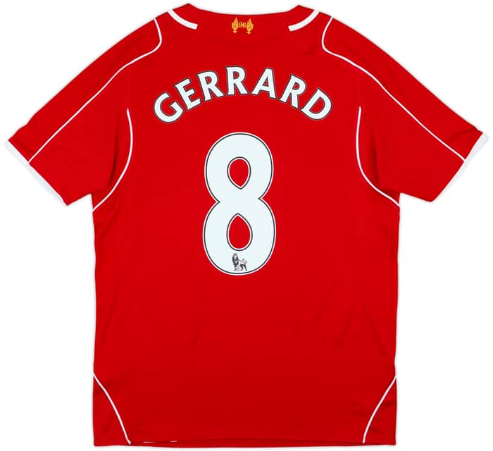 2014-15 Liverpool Home Shirt Gerrard #8 - 7/10 - (S)