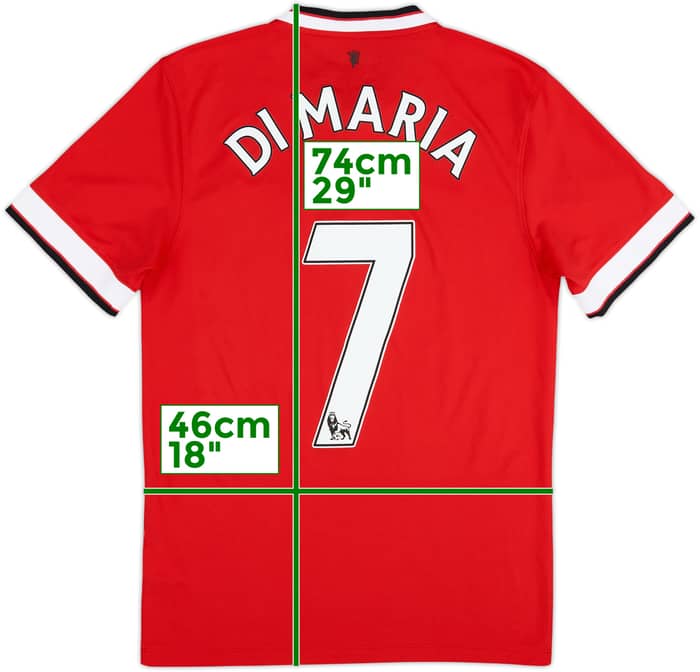 2014-15 Manchester United Home Shirt Di Maria #7 - 9/10 - (S)