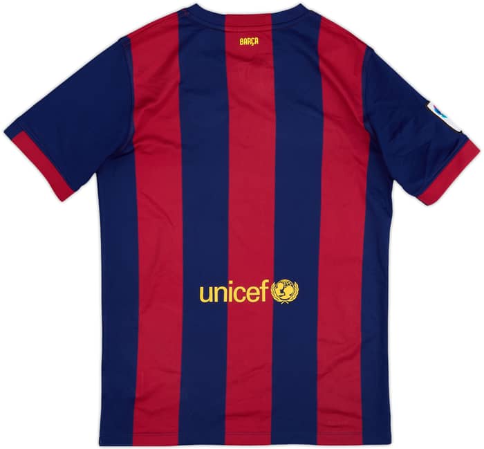 2014-15 Barcelona Home Shirt - 7/10 - (XL.Boys)