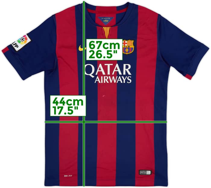 2014-15 Barcelona Home Shirt - 7/10 - (XL.Boys)