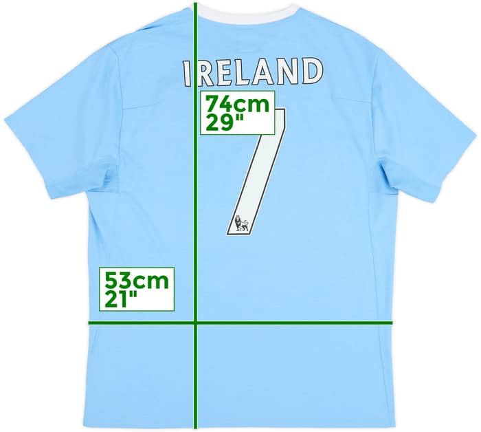 Camiseta de local del Manchester City 2009-10 Ireland #7 - 8/10 - (L)