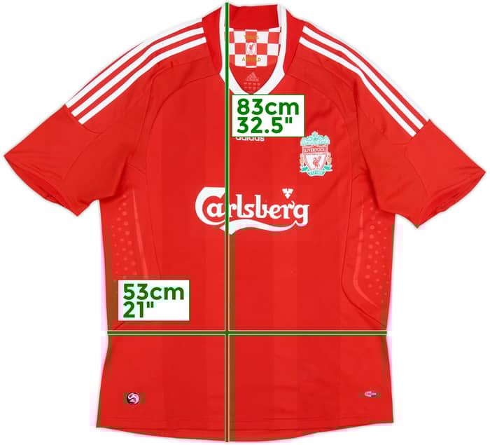 Camiseta de local de Liverpool 2008-10 #65 - 7/10 - (L)