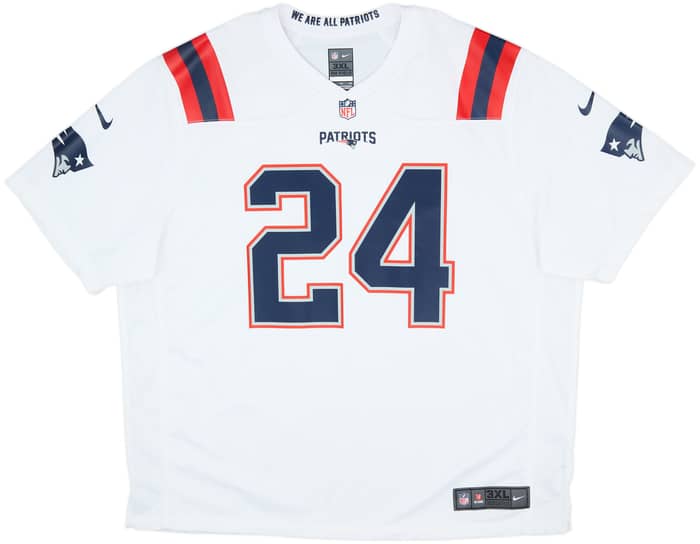 2020 New England Patriots Gilmore #24 Nike Game Away Jersey - 9/10 - (3XL)