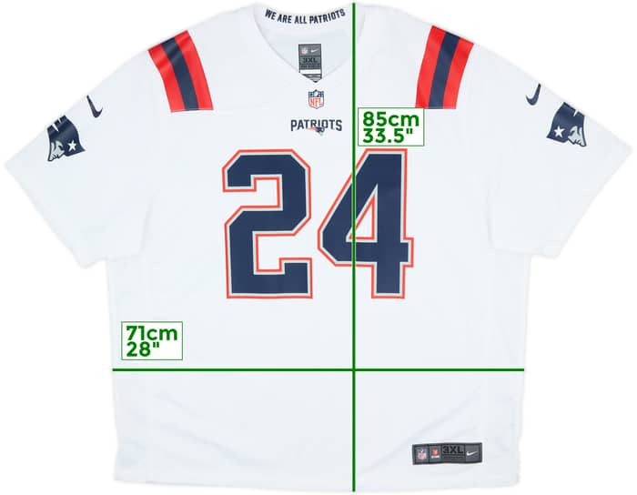 2020 New England Patriots Gilmore #24 Nike Game Away Jersey - 9/10 - (3XL)
