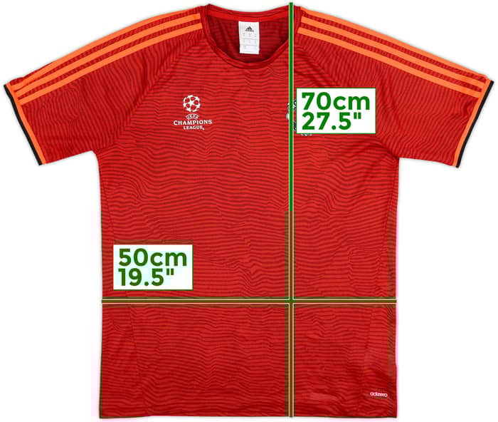 2015-16 Manchester United adidas CL Training Shirt - 9/10 - (M)