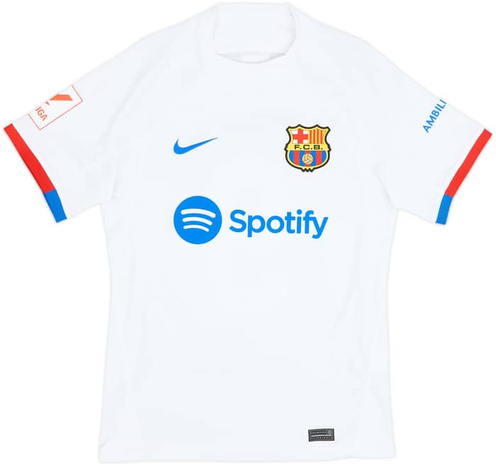 2023-24 Barcelona Away Shirt Lewandowski #9 - 8/10 - (S)