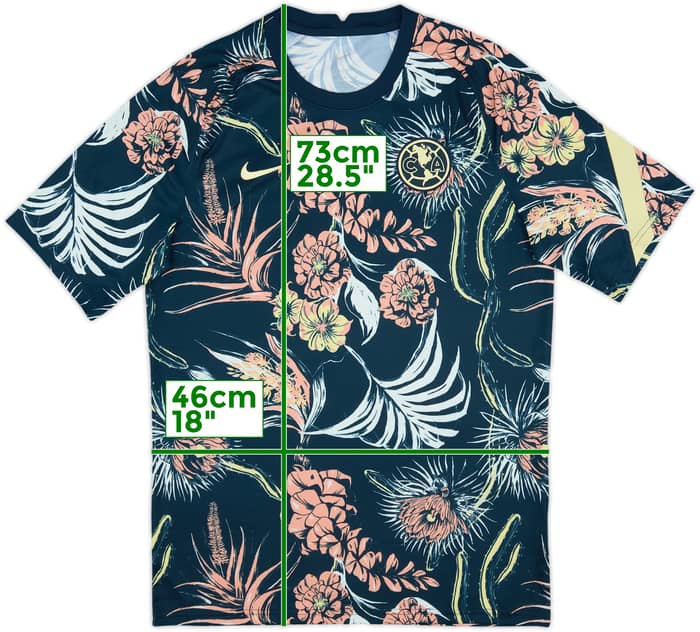 2021-22 Club America Nike Pre-Match Training Shirt - 9/10 - (M)