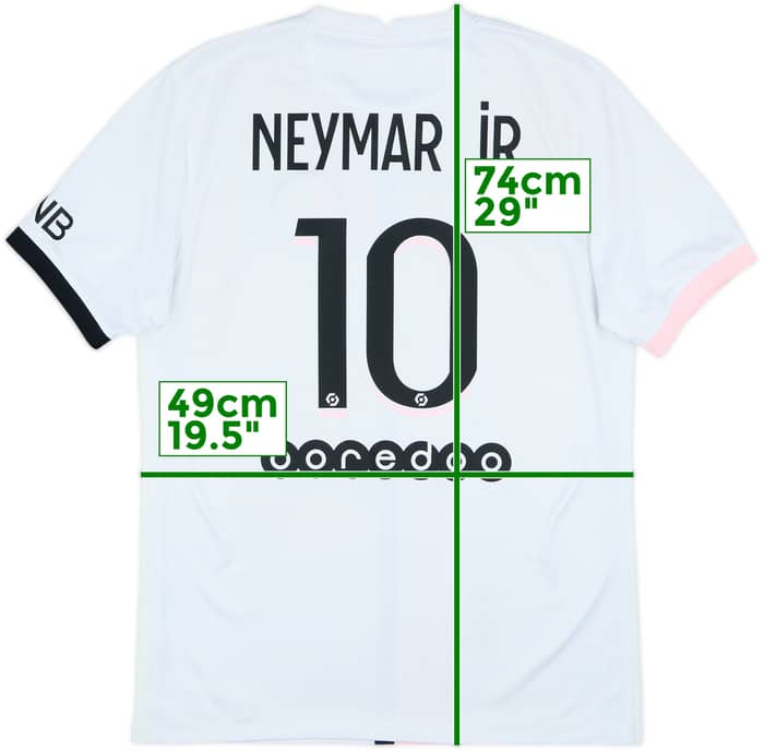 Camiseta de visitante del Paris Saint-Germain 2021-22 Neymar Jr #10 - 7/10 - (M)