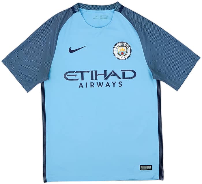 2016-17 Manchester City Home Shirt Silva #21 - 8/10 - (S)
