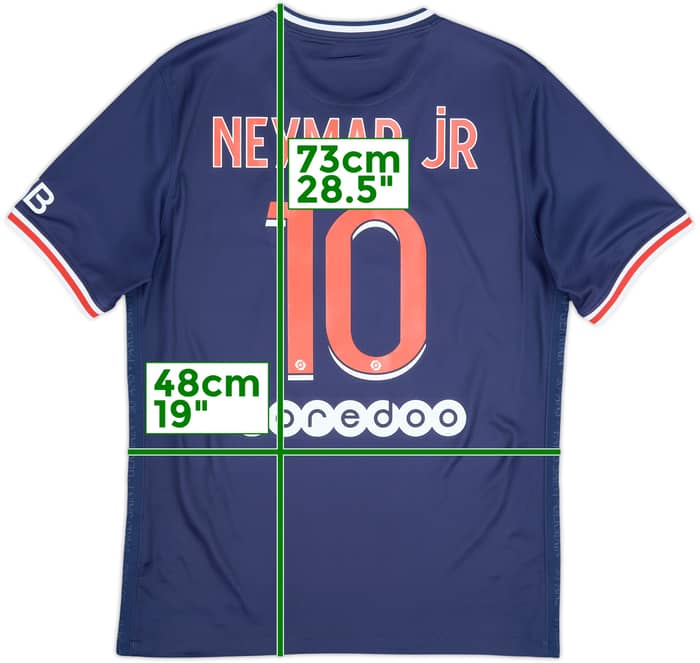 2020-21 Paris Saint-Germain Home Shirt NeymarJr #10 - 9/10 - (M)