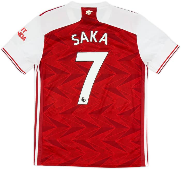 2020-21 Arsenal Home Shirt Saka #7 - 6/10 - (M)
