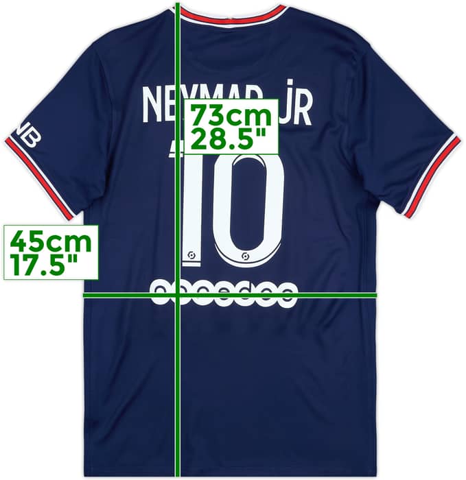 Camiseta de local del Paris Saint-Germain 2021-22 Neymar Jr #10 - 9/10 - (S)