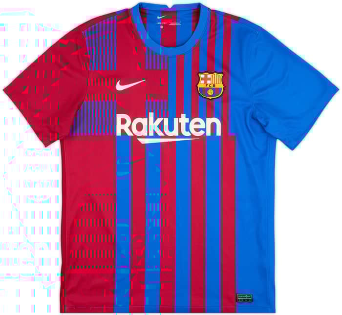 2021-22 Barcelona Home Shirt Gavi #30 - 7/10 - (L)