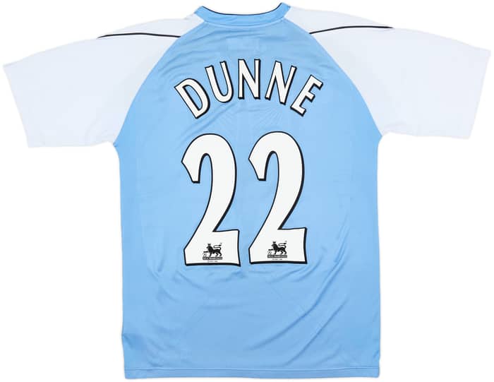 2006-07 Manchester City Camiseta Local Dunne #22 - 7/10 - (M)
