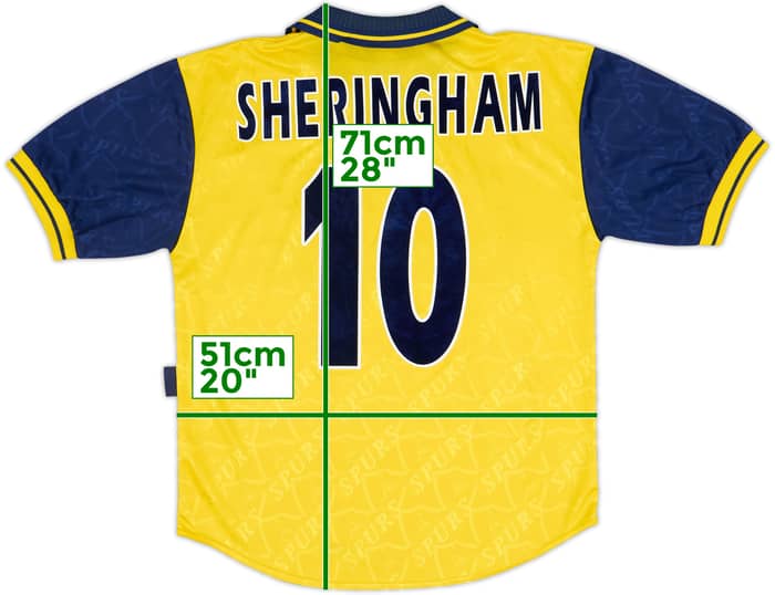 1995-97 Tottenham Tercera Camiseta Sheringham #10 - 8/10 - (S)